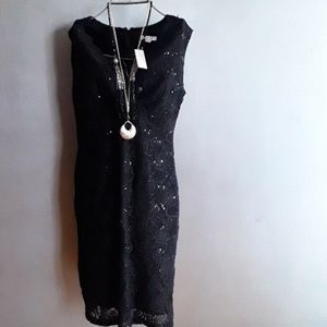 Black Sequined Dress